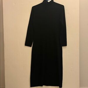 Brooks Brothers Classic Black Long Sleeve Dress mock
